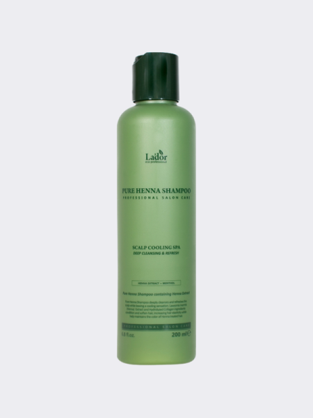 Профессиональный укрепляющий шампунь для волос с хной и ментолом La’dor Pure Henna Shampoo Профессиональный укрепляющий шампунь для волос с хной и ментолом La’dor Pure Henna Shampoo