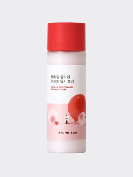 Молочный тонер с экстрактом камелии и ПДРН Round Lab Camellia Deep Collagen Milky PDRN Toner