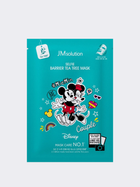 Тканевая маска с экстрактом чайного дерева JMSolution Disney Collection Selfie Barrier Tea Tree Mask Тканевая маска с экстрактом чайного дерева JMSolution Disney Collection Selfie Barrier Tea Tree Mask