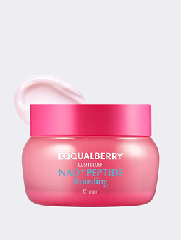 Разглаживающий крем для лица с пептидами EQQUALBERRY NAD+ Peptide Boosting Cream