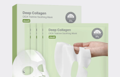 Набор успокаивающих гидрогелевых масок с экстрактом центеллы Sungboon Editor Deep Collagen Cica Teatree Soothing Mask
