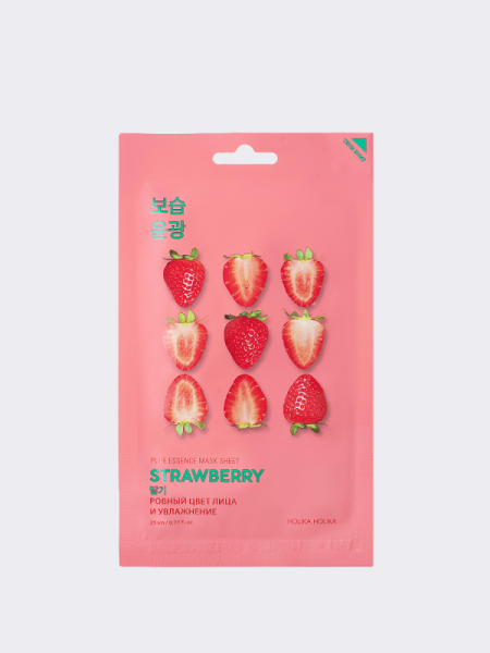 Освежающая тканевая маска с экстрактом клубники Holika Holika Pure Essence Mask Sheet Strawberry
