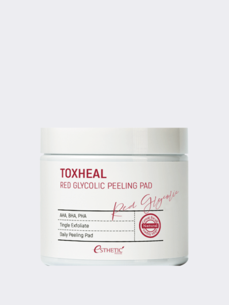 Пилинг-пэды с АНА и ВНА кислотами Esthetic House Toxheal Red Glycolic Peeling Pad Пилинг-пэды с АНА и ВНА кислотами Esthetic House Toxheal Red Glycolic Peeling Pad