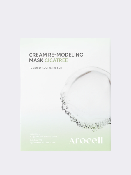 Набор успокаивающий альгинатных масок с центеллой и чайным деревом Arocell Cream Remodeling Mask Cicatree