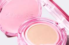 Тональный кушон с сияющим финишем AMUSE Dew Power Vegan Cushion SPF 50+ PA++++ 04 Tan
