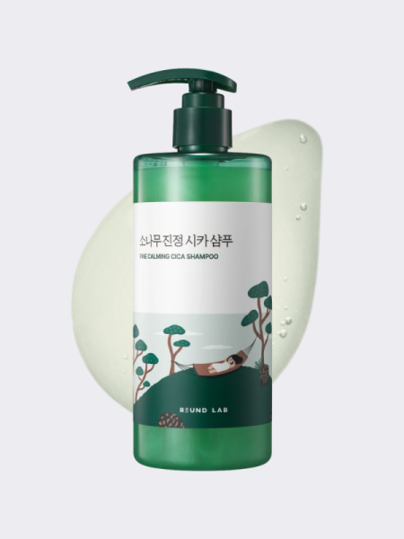 Себорегулирующий шампунь с экстрактом сосны и центеллы Round Lab Pine Calming Cica Shampoo
