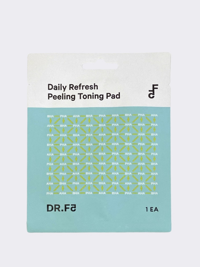Отшелушивающий слабокислотный тонер-пэд для лица DR.F5 Daily Refresh Peeling Toning Pad