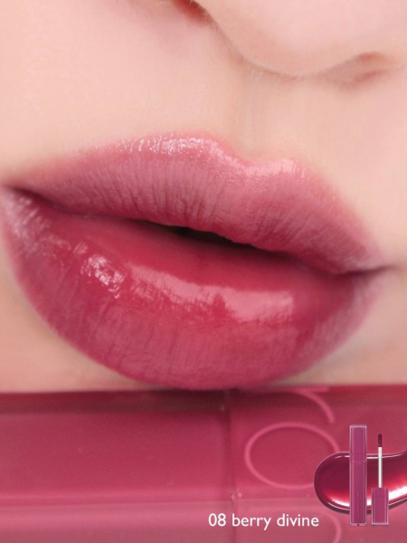 Лёгкий глянцевый тинт в ягодном оттенке rom&nd DEWY·FUL Water Tint 08 Berry Divine Лёгкий глянцевый тинт в ягодном оттенке rom&nd DEWY·FUL Water Tint 08 Berry Divine