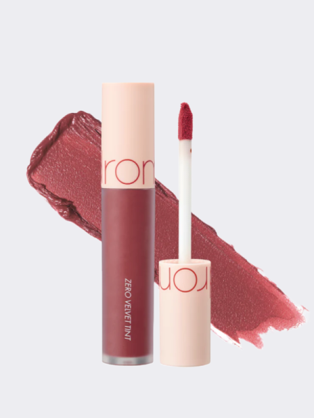 Вельветовый тинт с матовым финишем в приглушённом нюдовом оттенке rom&nd Zero Velvet Tint 16 Burny Nude