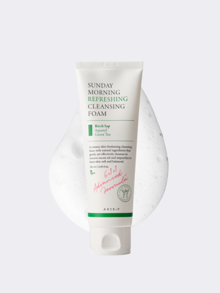 Увлажняющая пенка для умывания AXIS-Y Sunday Morning Refreshing Cleansing Foam