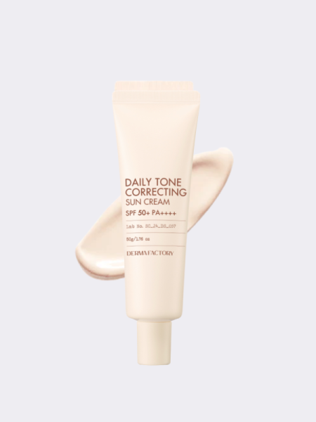 Солнцезащитный крем с тональным эффектом Derma Factory Daily Tone Correcting Sun Cream SPF 50+ PA++++