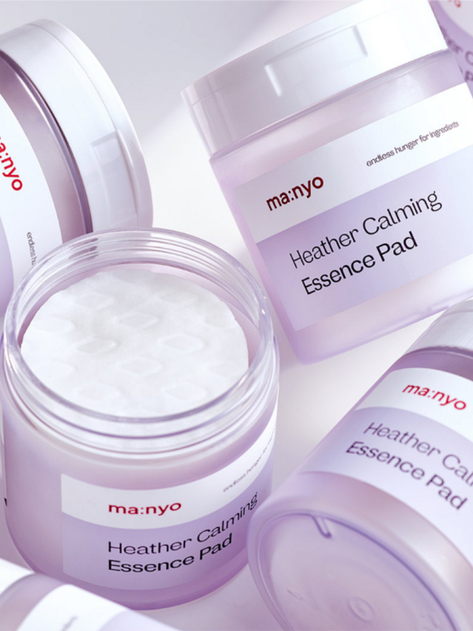 Успокаивающие диски для лица с экстрактом вереска Ma:nyo Factory Heather Calming Essence Pad