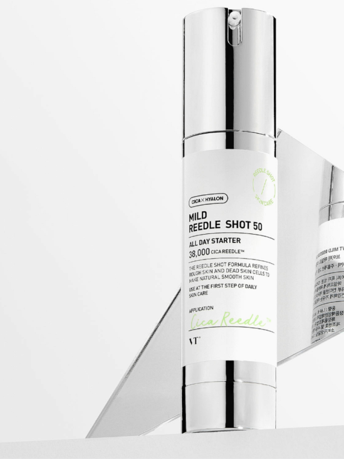 Мягкая сыворотка-бустер со спикулами VT Mild Reedle Shot 50