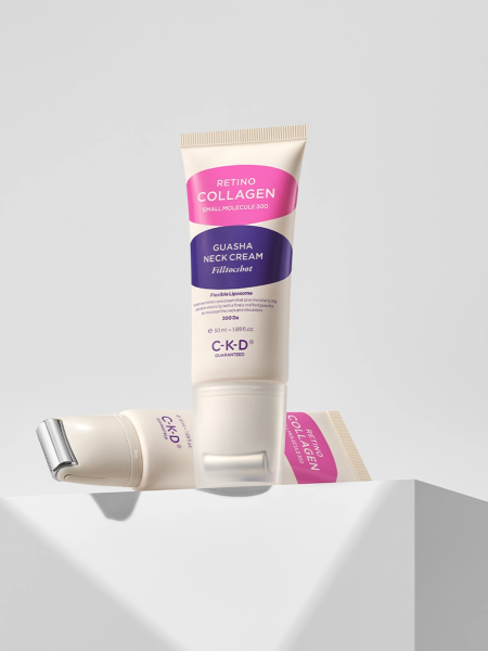 Интенсивный крем-роллер с ретиналем для шеи CKD Retino Collagen Small Molecule 300 Guasha Cream Filltocshot