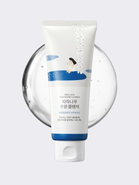 Деликатный гель для умывания с берёзовым соком Round Lab Birch Juice Moisturizing Cleanser