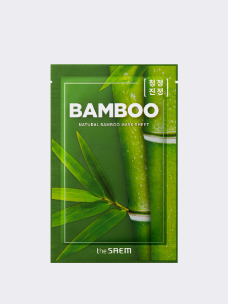 Освежающая тканевая маска для лица с экстрактом бамбука The Saem Natural Bamboo Mask Sheet Освежающая тканевая маска для лица с экстрактом бамбука The Saem Natural Bamboo Mask Sheet