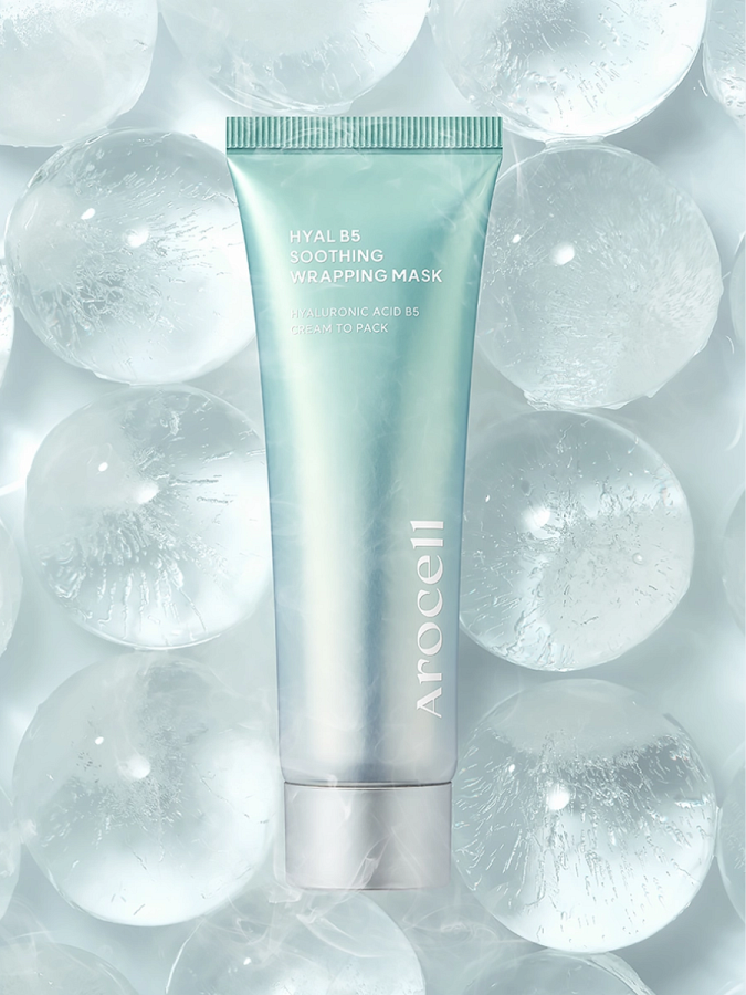 Успокаивающая маска-плёнка с гиалуроновой кислотой и пантенолом Arocell Hyal B5 Soothing Wrapping Mask