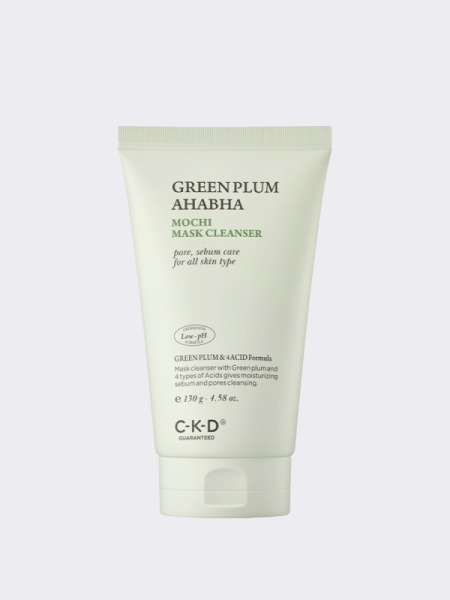 Очищающая маска-пенка для умывания с экстрактом зелёной сливы CKD Greenplum AHA BHA Mochi Mask Cleanser