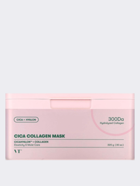 Укрепляющие тканевые маски с коллагеном  VT Cica Collagen Mask