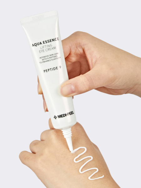Разглаживающий крем для век с комплексом пептидов MEDI-PEEL Peptide 9 Aqua Essence Lifting Eye Cream Разглаживающий крем для век с комплексом пептидов MEDI-PEEL Peptide 9 Aqua Essence Lifting Eye Cream