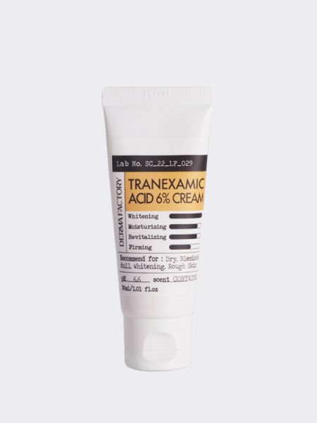 Осветляющий крем для лица с транексамовой кислотой Derma Factory Tranexamic Acid 6% Cream Осветляющий крем для лица с транексамовой кислотой Derma Factory Tranexamic Acid 6% Cream