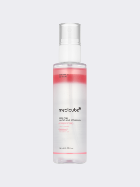 Двухфазный тонизирующий серум-мист для лица с глутатионом и ПДРН Medicube PDRN Pink Glutathione Serum Mist Двухфазный тонизирующий серум-мист для лица с глутатионом и ПДРН Medicube PDRN Pink Glutathione Serum Mist