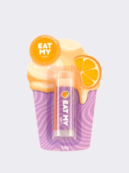 Бальзам для губ с ароматом апельсинового сорбета  EAT MY BALM Orange Sorbet