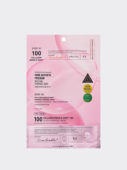 Гидрогелевая укрепляющая маска-бустер со спикулами и коллагеном VT Collagen Reedle Shot 100 2-Step Hydrogel Mask