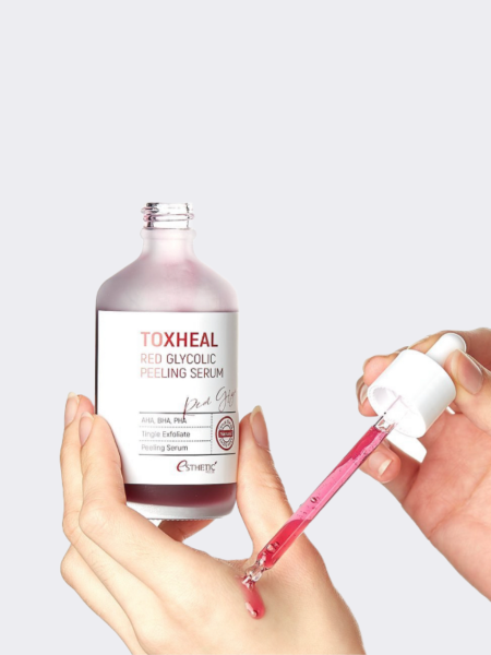 Жидкий кислотный пилинг с АНА и ВНА кислотами ESTHETIC HOUSE Toxheal Red Glyucolic Peeling Serum Жидкий кислотный пилинг с АНА и ВНА кислотами ESTHETIC HOUSE Toxheal Red Glyucolic Peeling Serum