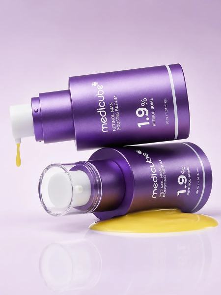 Разглаживающая сыворотка-бустер с пептидами и ретинолом Medicube Retinol NMN Boosting Serum