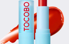 Увлажняющий оттеночный бальзам для губ в красном оттенке TOCOBO Glass Tinted Lip Balm 013 Tangerine Red