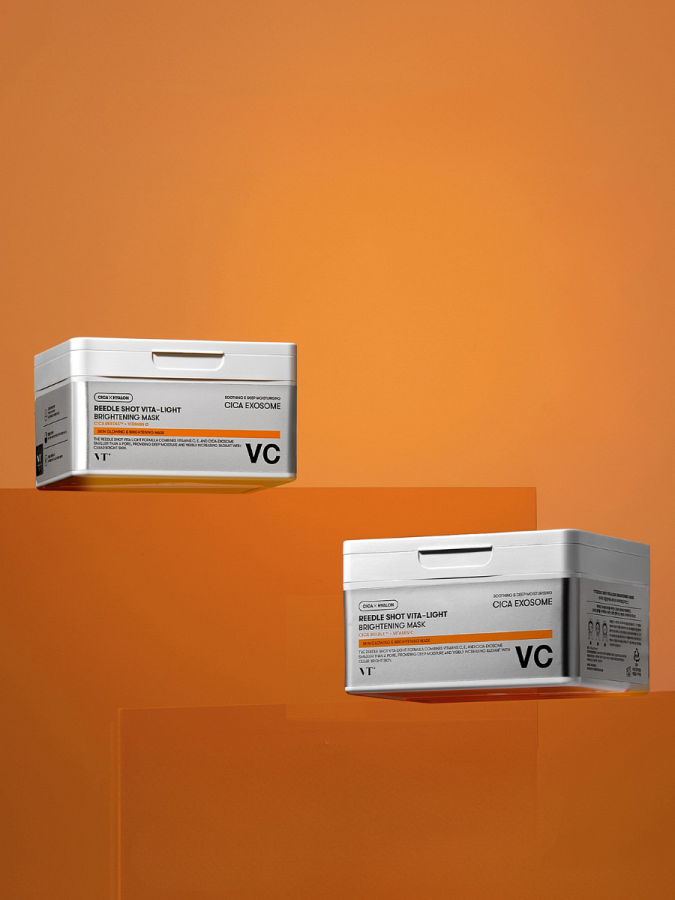 Осветляющие тканевые маски со спикулами VT Reedle Shot Vita-Light Brightening Mask