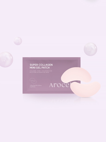 Разглаживающие патчи для век с ПДРН и коллагеном Arocell Super Collagen Gel Patch