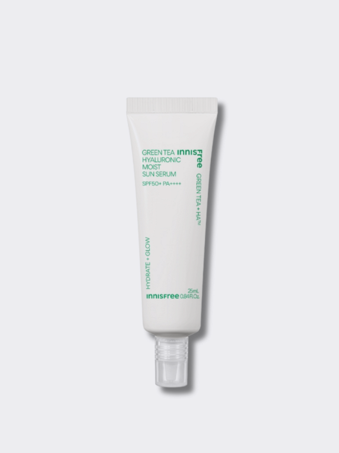 Солнцезащитный флюид с экстрактом зеленого чая innisfree Green Tea Hyaluronic Moist Sun Serum SPF50+ PA++++