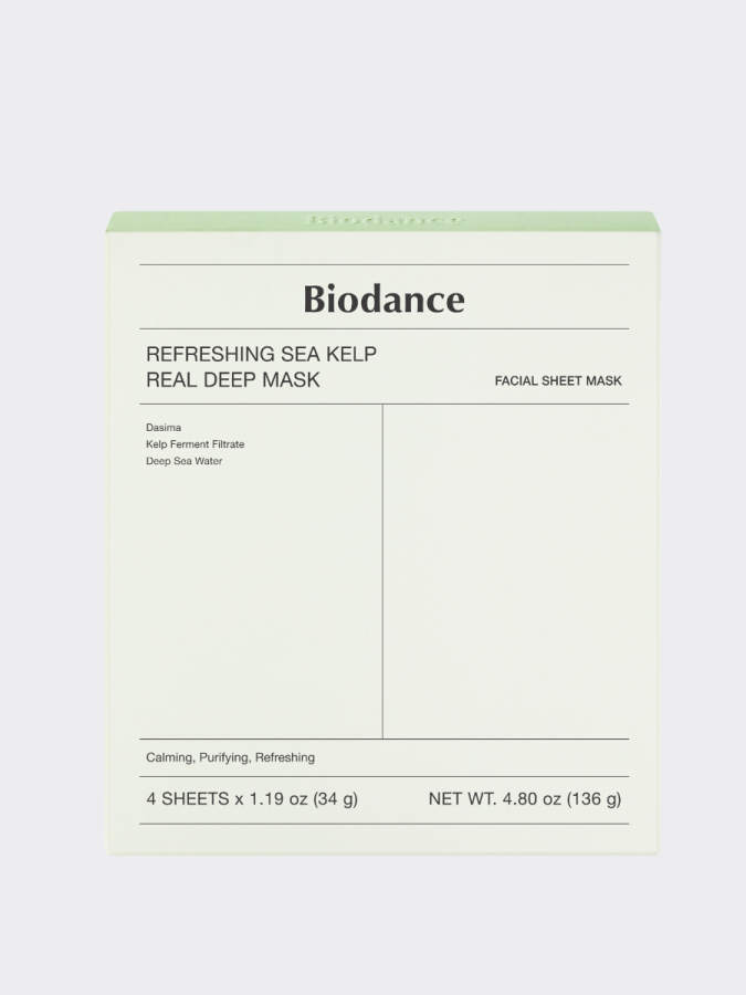 Набор гидрогелевых масок с экстрактом водорослей Biodance Refreshing Sea Kelp Real Deep Mask Set
