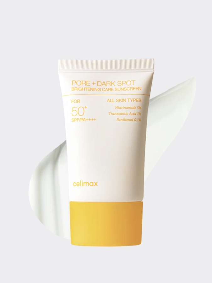 Осветляющий солнцезащитный крем для лица с ниацинамидом Celimax Pore+Dark Spot Brightening Sun Cream SPF50+PA++++