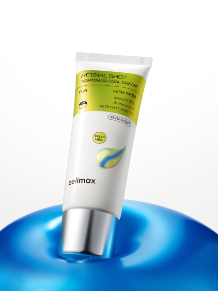 Двойной разглаживающий крем с ретиналем и пептидами Celimax The Vita-A Retinal Shot Tightening Dual Cream