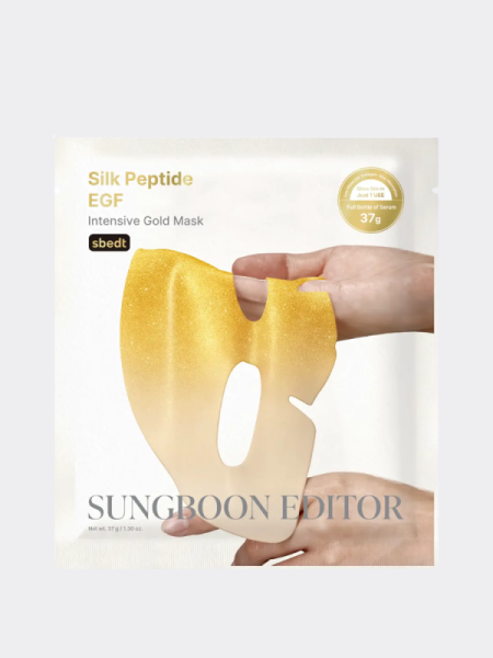 Гидрогелевая подтягивающая маска с пептидами Sungboon Editor Silk Peptide EGF Intensive Gold Mask