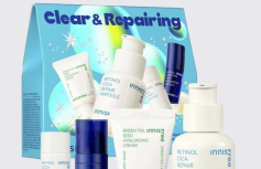 Подарочный набор для ухода за кожей с экстрактом центеллы и ретинолом innisfree Clear & Repairing Set