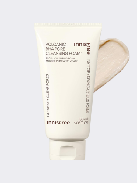 Очищающая пенка для умывания с вулканическим пеплом и салициловой кислотой innisfree Volcanic BHA Pore Cleansing Foam