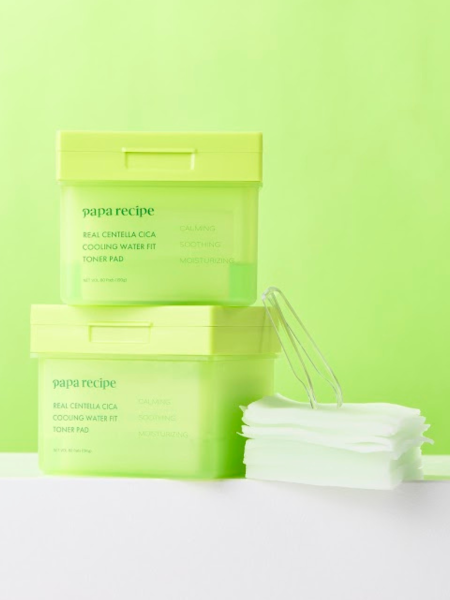 Освежающие тонер-пэды с экстрактом центеллы Papa Recipe Real Centella Cica Cooling Water Fit Toner Pad Освежающие тонер-пэды с экстрактом центеллы Papa Recipe Real Centella Cica Cooling Water Fit Toner Pad