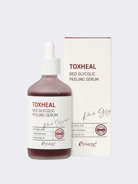 Жидкий кислотный пилинг с АНА и ВНА кислотами ESTHETIC HOUSE Toxheal Red Glyucolic Peeling Serum Жидкий кислотный пилинг с АНА и ВНА кислотами ESTHETIC HOUSE Toxheal Red Glyucolic Peeling Serum