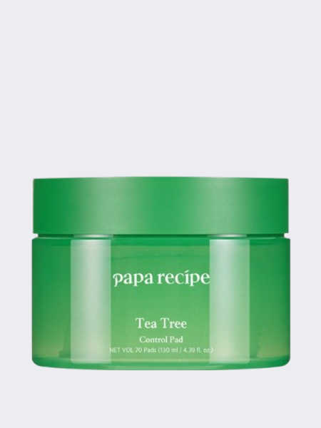 Успокаивающие тонер-пэды для лица с экстрактом чайного дерева Papa Recipe Tea Tree Control Pad Успокаивающие тонер-пэды для лица с экстрактом чайного дерева Papa Recipe Tea Tree Control Pad