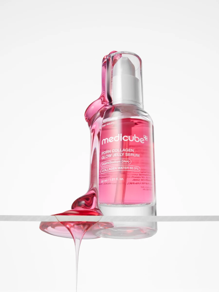 Укрепляющая сыворотка-желе с коллагеном и ПДРН для сияния кожи Medicube PDRN Pink Collagen Glow Jelly Serum