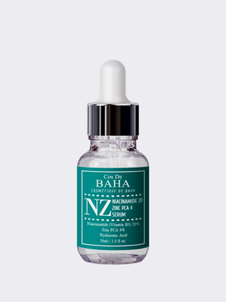 Сыворотка для сужения пор с ниацинамидом и цинком Cos De BAHA Niacinamide 20 zinc pca 4 NZ Сыворотка для сужения пор с ниацинамидом и цинком Cos De BAHA Niacinamide 20 zinc pca 4 NZ