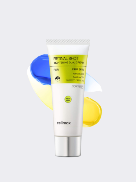 Двойной разглаживающий крем с ретиналем и пептидами Celimax The Vita-A Retinal Shot Tightening Dual Cream