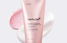 Капсульная пенка для умывания с ПДРН и глутатионом Medicube PDRN Pink Glutathione Capsule Cleansing Foam