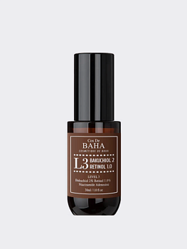 Интенсивная обновляющая сыворотка с бакучиолом и ретинолом Cos De BAHA Bakuchiol 2% Retinol 1% L3 Serum