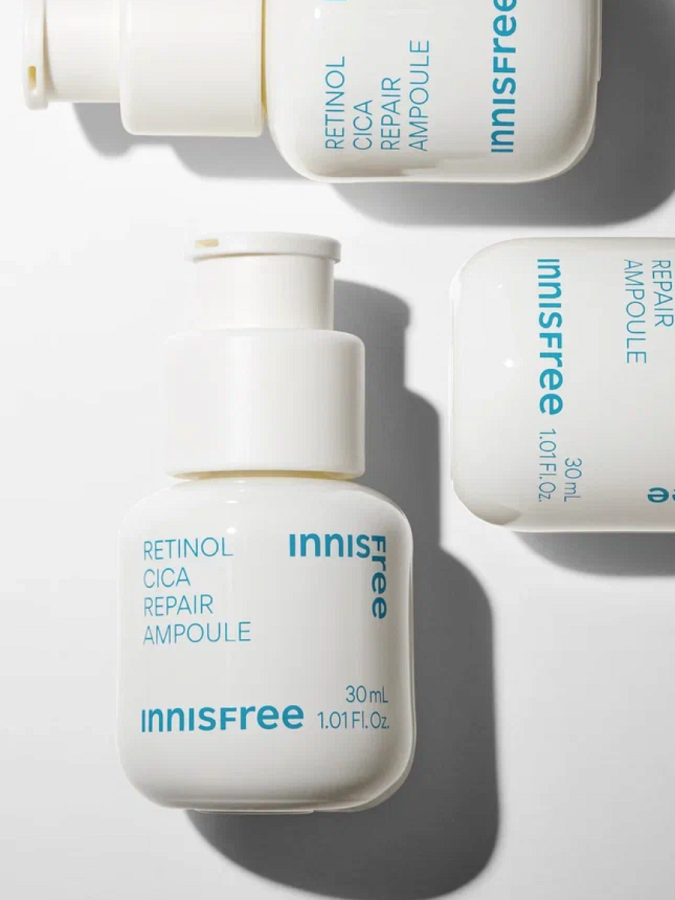 Успокаивающая сыворотка для лица с ретинолом и экстрактом центеллы innisfree Retinol Cica Repair Ampoule
