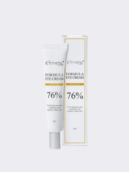 Крем для век с муцином улитки и золотом ESTHETIC HOUSE Gold Snail Formula Eye Cream